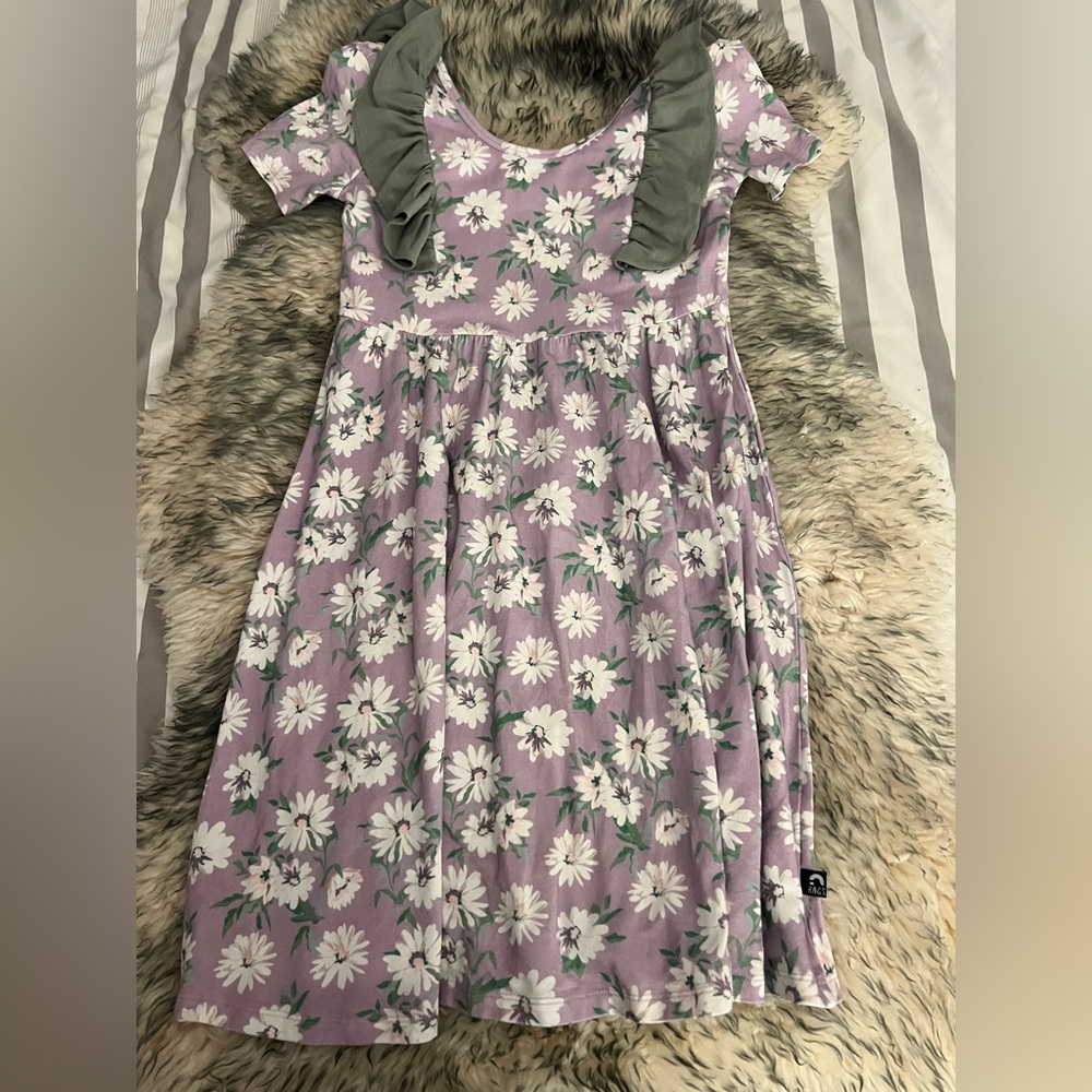 Lavender purple floral rags 9/10 dress